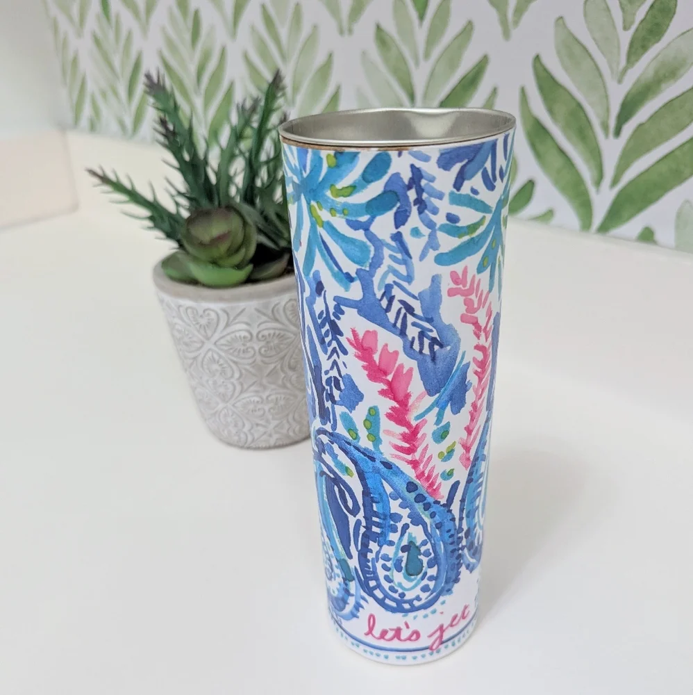 Handmade Lilly Pulitzer Let's Jet Pencil Canister